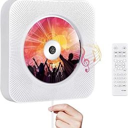 Lemon Portable CD Player for Home,Mini Boombox Built-in Bluetooth Speaker/fm raidio/USB Port/aux line with romote controler-11