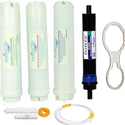 IONIX Complete Filter Set with IONIX 75 GPD Membrane, Inline Filters & Installation Accessories-image-5