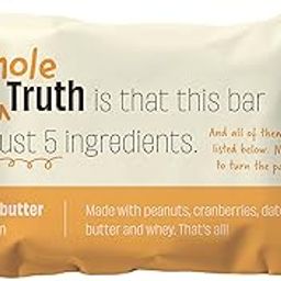 The Whole Truth - Protein Bars | Peanut Butter | Pack of 6 x 52g each | No Added Sugar | No Preservatives | No Artificial Sweeteners | No Gluten or Soy | All Natural Ingredients-image-94
