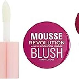 Makeup RevolutionShimmer Bomb Light Beam Pearl | 4.5ml Mousse Blusher- Passion Deep Pink 6 gm-32