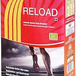 Brio Reload Isotonic Instant Energy Sports Drink Powder | Fortified With Electrolytes, Vitamin B Complex And Vitamin C Pack Of 1 Kg (Green Apple)-image-3
