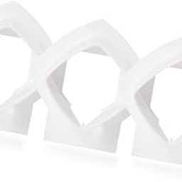 Wall Mount Bracket Stand Holder for Linksys Velop Tri-Band Whole Home WiFi Mesh System, White 3 Pack-12