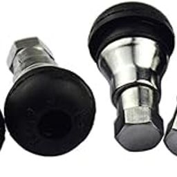 ATORSE® Tire Valve Stems Tyre Snap-in Short Metal in Chrome Sleeve and Cap-image-45