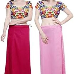 Cotton Petticoats for Saree, 7 Parts, Combo Pack of 2 (Free Size)-image-99
