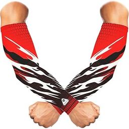 SUBHUSHA Arm Sleeve Unisex Sports Compression Sun Protection UV UPF 50 Cooling Sleeve Tattoo Cover Up Men & Women Cycling Cricket Biking Riding Golf Football Basketball & Running-image-57