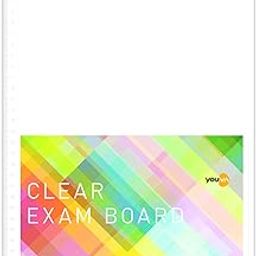 Navneet Youva | Clear Exam Board for students | Transparent Exam Board | Foolscap Size - 24 cm x 36 cm | Pack of 1-12