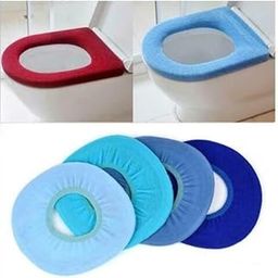 Bathroom Soft Thicker Warmer Stretchable Washable Cloth Toilet Seat Cover | Comfortable, Hygienic, and Durable Toilet Seat Protector | Fits Most Standard Toilet Seats (Pack-1Pc)-image-53
