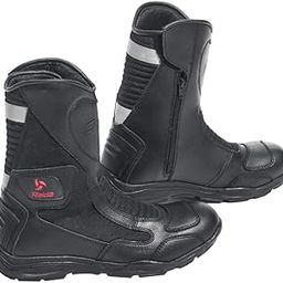 Raida Discover Motorcycle Boots | Ankle & Shin Protection | Anti-Slip Sole | Perfect for Long & Short Rides (12) Black-image-18