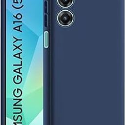 CEDO Samsung Galaxy A16 (5G) Back Cover | Camera Bump Protection & Inner Velvet Fabric Lining | Ultra Slim Matte Soft Rubberised Case Cover (Blue)-image-19