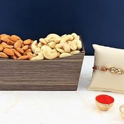 SFU E Com Dry Fruit Hamper For Rakshabandhan Gift | Dry Fruit And Rakhi For Brother | Dry Fruit Basket Hamper | 64-86