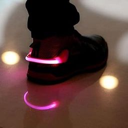 Lista Plastic Safety Warning Light LED Shoe for Bicycle, Cycle, Jogging, Running, Walking (Pink)-10