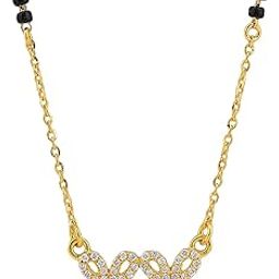 925 Sterling Silver Bunny Design 1 Gma Gold Plated Tanmaniya Mangalsutra For Women | Hypoallergenic | Anti- Tarnish | Pure Silver Chandi Gift For Wife-image-97