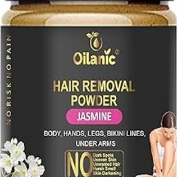 Oilanic Jasmine Wax Powder for Effortless Hair Removal Perfect for Body and Bikini Areas | No chemicals-No Irritation, No Skin rashes for Women and Girls Pack of 1 of 150g-image-41