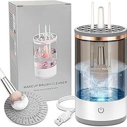 Electric Makeup Brush Cleaner - Efficient Electric Makeup Brush Cleaner Machine for Thorough Brush Cleaning, Ideal for Makeup Artists & Enthusiasts-49