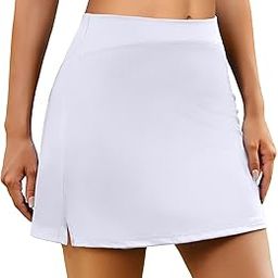Women's Athletic Skort Tennis Skirt with Pockets Shorts Active Golf Running Workout Sports-image-50