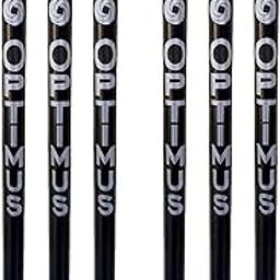 Optimus® Cricket Wooden Stumps Wickets Full Size (Eucalyptus Heavy Wood) Set of 6 with 4 Bails - Black-image-81