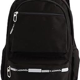 School Backpack, Travel Backpack Water Resistant Smoothly Open Close for School for Hiking(Black)-image-59