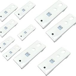 Jangirh Basics Ceiling Mount Brackets for Jambo Silent Curtain Track with Screws and Anchors 10 Pieces 28cm( Only for 28cm Wide Channel )-13
