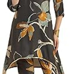 Floral Printed Round Neck Co-Ords Set-image-1