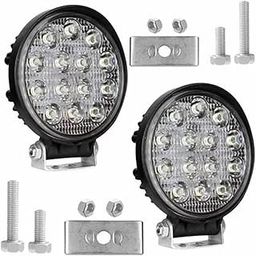 AUTOFASTERS 14 Led Round Fog Light 4 Inches Waterproof off Road Driving Lamp for Car and Motorcycle (12V, White Light, 2 PC)-picture-16