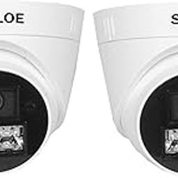 SINLOE 2 MP Color Night Vision Day/Night 24 Hour Full Color Vision 1080P Full HD AHD Indoor Dome CCTV Surveillance Camera Compatible with All 2MP and Above AHD Supporting DVRs, 2 Unit-12