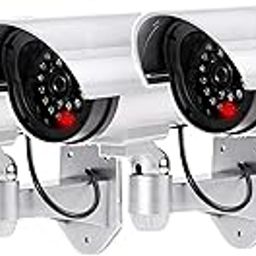Fake Dummy Security CCTV Dome Camera with Realistic Look Recording Flashing Red LED Light Indoor and Outdoor Use, for Homes & Business (Silver Color) (Pack of 3)-picture-14