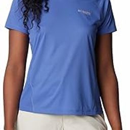 Women's Polyester Solid Regular Fit Cirque River Short Sleeve Crew Tshirt-picture-21