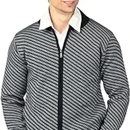 aarbee Full Sleeve Woollen Zipper Sweater for Men with Pockets-picture-37