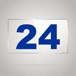 Number Plate 24 Room, Door No,Rack Numbers Warehouse,Acrylic White Board Fixed with Blue Color PVC Waterproof Sticker | Wall Stickers-image-71