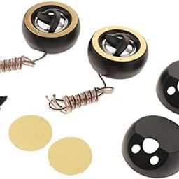 CALANDIS Pair of 25Mm Car Silk Dome Tweeter Speakers Treble Stereo Audio Loudspeaker | 1 Pair Tweeter Speakers1 Pair Double-Sided Adhesive1 Pair Cases1 Pair Screws,Black-23