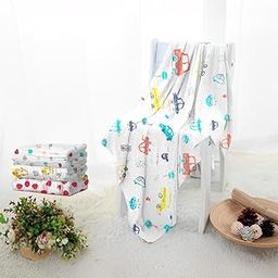TONY STARK Muslin Cotton Bath Towel for Babies – Super Soft and Highly Absorbent Towel for Newborns, Kids, Boys & Girls (White, Pack of 1, Size 50x110 cm)-image-82