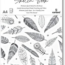 KAPBRO Sketchbook A5 | 50 Sheet 100 Pages | 140GSM | Durable Acid Free Drawing Paper |Top Spiral-Bound Sketchpad for Artists Kids & Professionals-image-12
