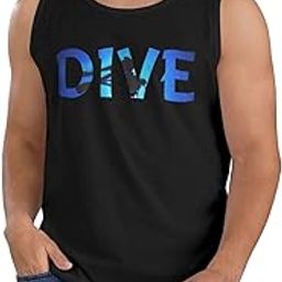 Mens Cotton Tank Top Scuba-Diving-Divers-Shadow-Deep-Swim-Div Athletic Shirts Boxing Gym Shirts Plain Vest Tee-image-88