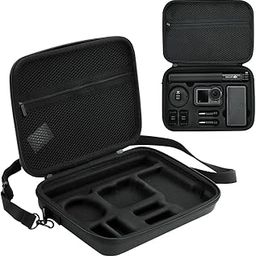 Polyurethane For Osmo Action 3 Carrying Case For Dji Osmo Action 3/Action 4/5Pro, Hard Shell Bag With Shoulder Strap Travel Case For Dji Osmo Action 3/4/5Pro Camera, Not Included Camera, black-26