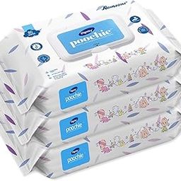 Dignity Poochie Biodegradable Baby Wipes, 150 x 200 mm, 80 Wipes/Pack - Pack of 3 (Clear)-image-34