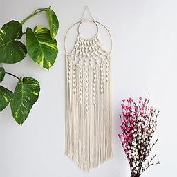 ecofynd Cotton Dream Catcher with Golden Ring, (W033)-image-60