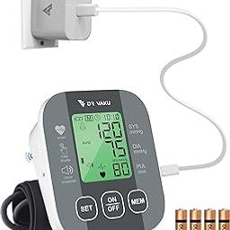 DR VAKU® BP Monitor Fully Automatic Blood Pressure Machine to Check Digital Accurate Level for Home Monitoring Device with Talking Function,Large Display + Cuff Kit Best Accurate Apparatus Measurement with 20w PD Adapter (Dark Grey)-22