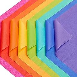 ECO SARRAS 8 COLOR SET MULTI-PURPOSE WRAPPING PAPER FOR GIFT WRAPPING, HAMPERS, ART N CRAFT, DIY PROJECTS, FLOWER MAKING, CLOTHES, CANDLES, WEDDING DECORATIONS, HOLI DECORATION (30 SHEETS)-1