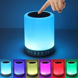Clavier Led Touch Lamp Bluetooth Speaker, Wireless Hifi Speaker Light, Usb Rechargeable Portable With Tws - Plastic-13