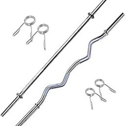 Musclen Fitness Fitness Weight Lifting Rod, 19mm Gym Rod, Chrome Plated Steel Gym Rod, Rods Combo With 3 Feet Curl Rod & 3 Feet Straight Rod (3Ft,3Ft, 19MM)-picture-18