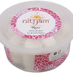 Nityam Rose Fragrance Wick Soaked in Scented ghee Ghee Wicks/Readymade Ghee Cotton Wicks/Diya Batti/Puja Batti (1 X 30 Pieces) (Pack of 3)-image-6