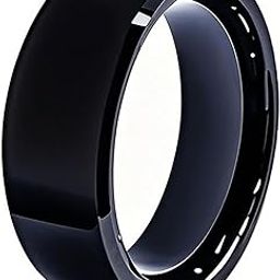 Tqsbeyah RFID Rewritable Ring Dual Frequency in One Ring Clone 125KHz T5577&13.56MHz CUID Access Key Cards Ceramic Smart Finger Ring Wear for Men or Women (Black, US#11)-16
