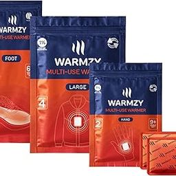 Warmzy Hand, Foot & Body Large Multiuse Warmers - 9+ Hours of Warmth, Odour Less - Air Activated, Heat Packs for Winter, Trekking or Hiking (Piece of 4 Body, Pair of 6 Hand & Pair of 5 Foot)-image-15