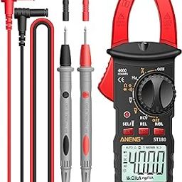 Hetkrishi Counts Digital Clamp Meter Multimeter Clamp Multimeter Voltmeter Ammeter AC DC Voltage AC Current Meter NCV Tester Universal Meter Tester Current Clamp Tester -30~1000℃ Temperature-24