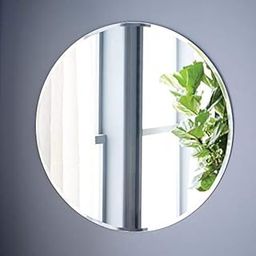 Khushi Enterprises Frameless Round Mirror for Wall Bathrooms Home (24 x 24 inch, Silver)-16
