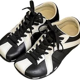 Leather Women’s Sports Casual Shoes | Round-Toe Lightweight Footwear-image-26