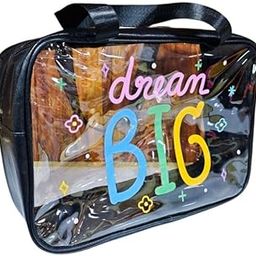 Dream Big Black Color Transparent Big Bag for Swimming, Shopping, Picnic,Travel For Boys and Girls | Shoulder Bag for kids-image-69