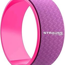 Strauss Yoga Wheel | Ideal for Stretching, Backbends, Exercise, Deep Tissue Massage & Back Pain Relief | Dharma Yoga Prop Wheel with Ultimate Comfort | 12-inch, (Purple)-image-91