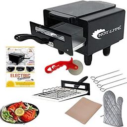 Hot life Micro Combo Electric Tandoor with Pizza Cutter, Grill, Glove, Aluminium Tray-image-67
