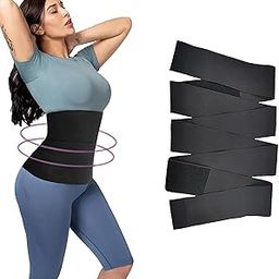 Postpartum Slimming Belt for Women & Men, Adjustable Waist Trimmer, Abdominal Support After Delivery, Black (5 Meter)-image-86